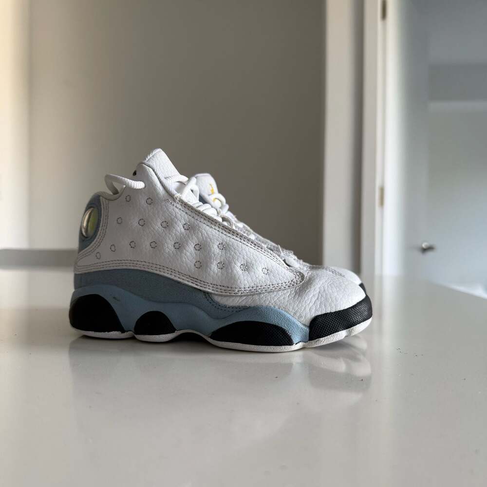 Air Jordan 13 Retro Blue Grey White Sneakers Size 12C